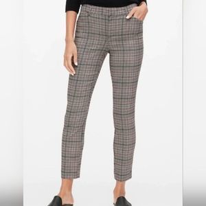 GAP Academia Black Plaid Signature Skinny Ankle Stretchy Pants